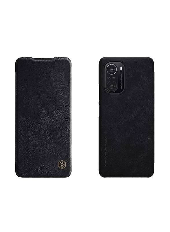 Nillkin Protective Leather Flip Case Cover for Redmi K40 Pro, Black