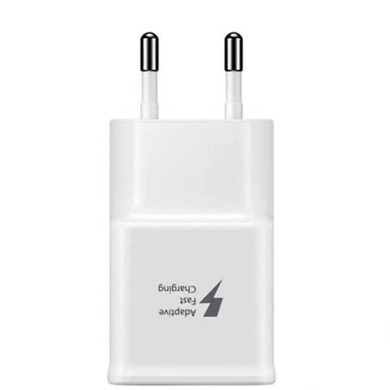 2 Pin Fast Travel Adapter for Samsung Devices, White