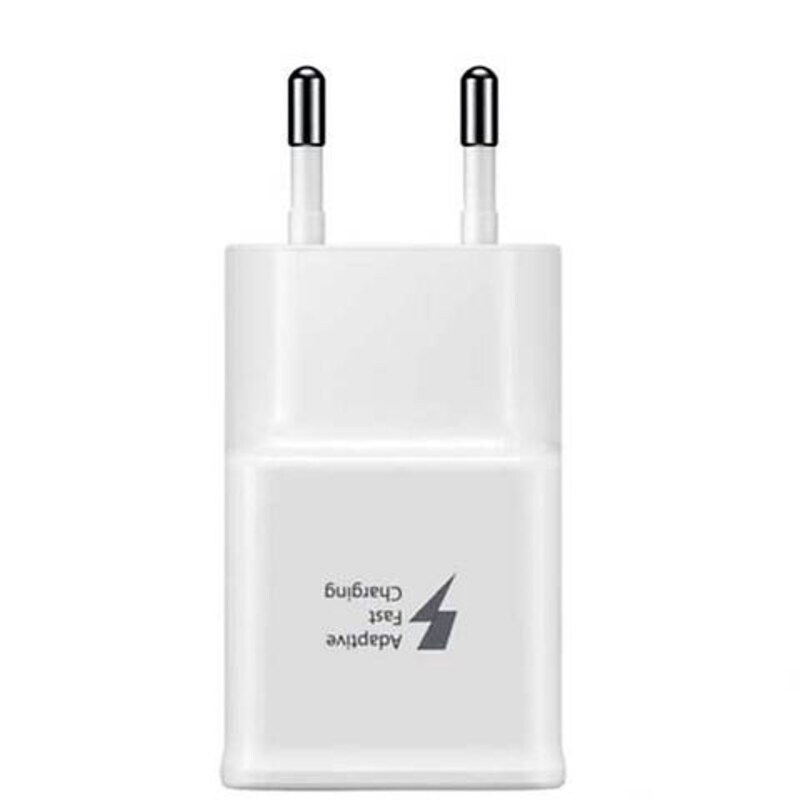 2 Pin Fast Travel Adapter for Samsung Devices, White