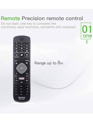 Huayu Replacement Remote Control for LCD LED Philips Smart TV, Black