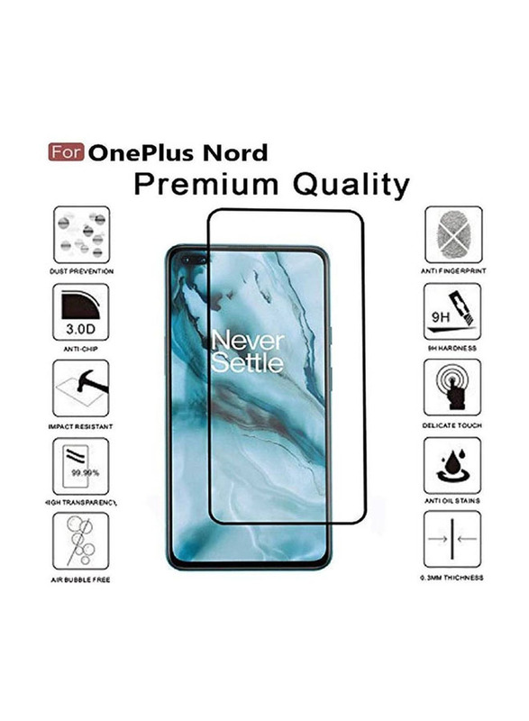 OnePlus Nord Tempered Glass Mobile Phone Screen Protector, Clear