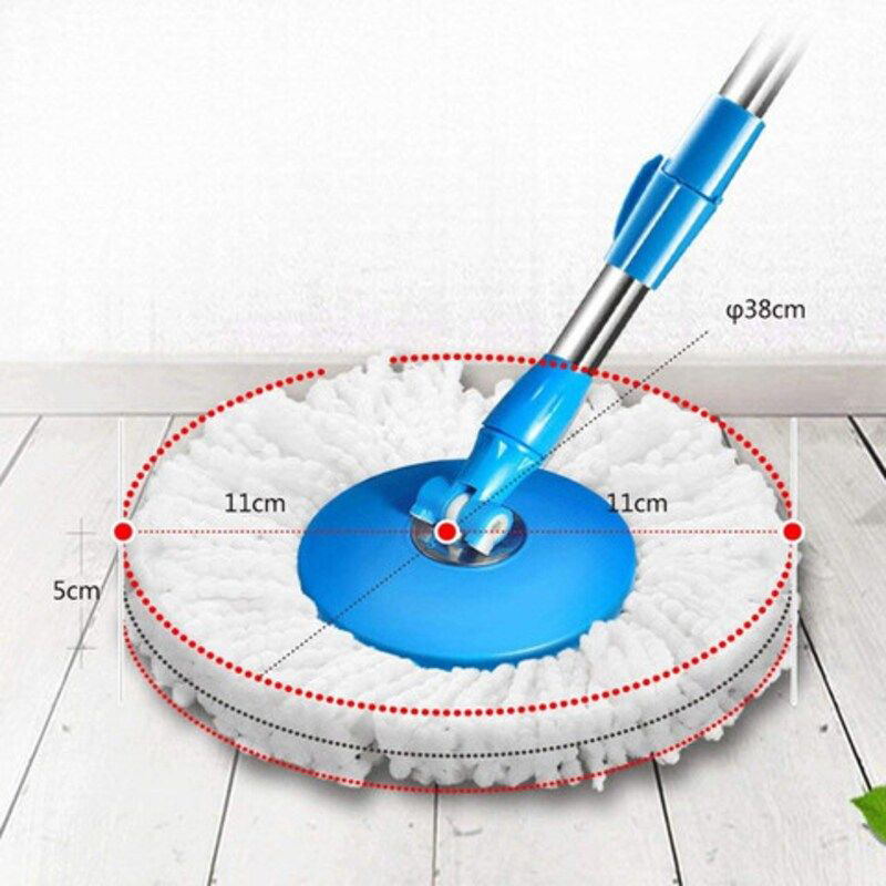 Magic 360 Degree Rotating Spin Mop with Bucket Set, Blue