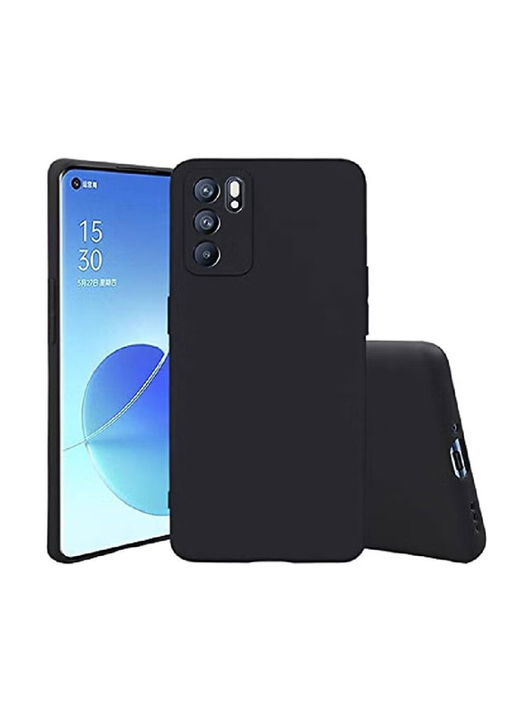 Oppo Reno 6 5G Protective Ultra Slim Flexible Soft Back Mobile Phone Case Cover, Black