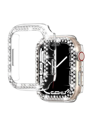Diamond Apple Watch Cover Guard Shockproof Frame for Apple Watch 45mm, Clear