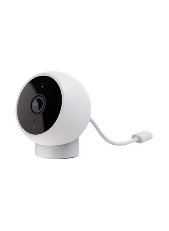 Home Security Camera 2K Magnetic Mount, White