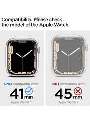 Thin Fit Designed Case Cover for Apple Watch Series 7 42mm, Crystal Clear