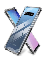 Samsung Galaxy S10 Plus Soft Silicone Shockproof Anti-Scratch Protective Bumper Shell Corner Mobile Phone Case Cover, Clear