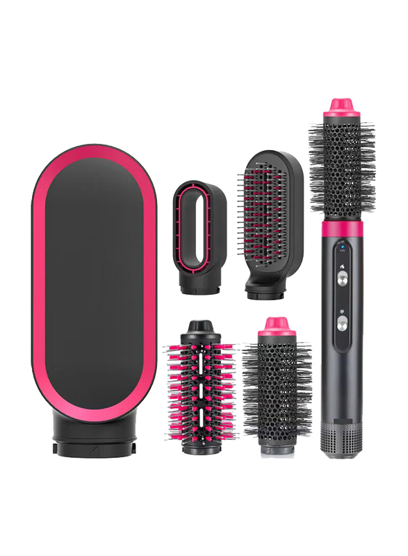 Arabest 4-in-1 Hair Dryer and Comb, Pink/Black