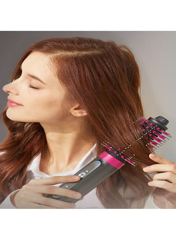 Arabest 4-in-1 Hair Dryer and Comb, Pink/Black