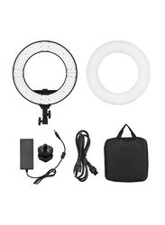 Andoer Studio Ring Dimmable LED Video Light Lamp, HD-14S, White