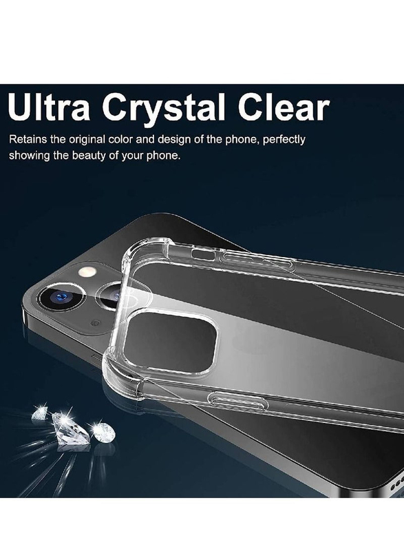Apple iPhone 14 Silicone Shockproof Anti-Scratch Protective Soft Back Mobile Phone Case Cover, Clear