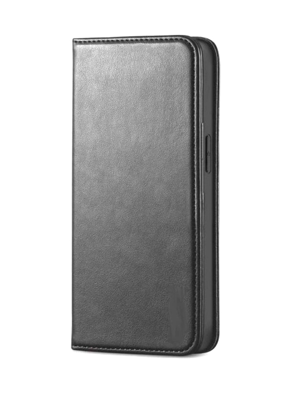 Protective Flip Leather Wallet Case Cover for Apple Iphone 13 Pro Max, Black