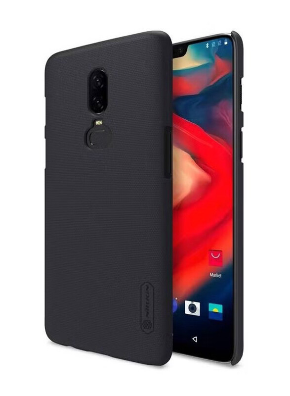 

Nillkin OnePlus 6 Super Frosted Shield Hard PC Mobile Phone Back Case Cover, Black