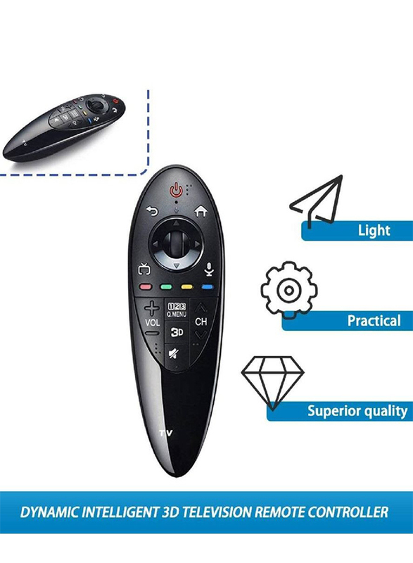 Magic Remote Control for LG AN-MR500 3D Smart TV, Black