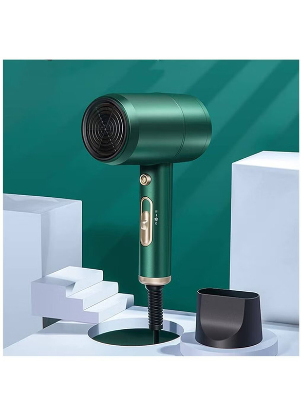 XiuWoo Three-Speed Intelligent Constant Temperature No Hair Damage Hair Dryer with Overheat Protection, Green