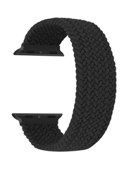 Braided Solo Loop Watch Band for Apple Watch Series 7 45mm, Black