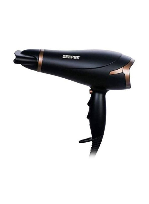 Geepas New Electric Hair Dryer, 2200W, Black