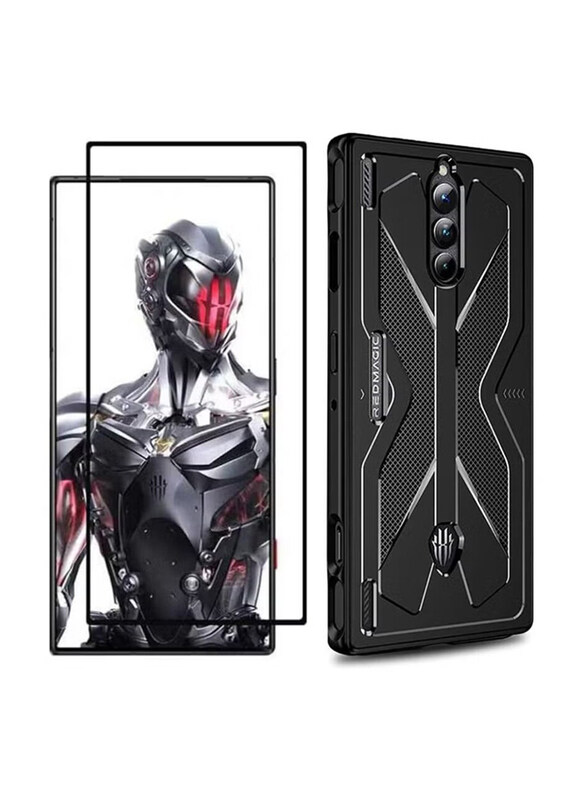 

ZooMee ZTE Nubia Red Magic 8 Pro / Red Magic 8 Pro Plus Protective Soft Silicone Slim Flexible Mobile Phone Case Cover with Tempered Glass Screen Prot