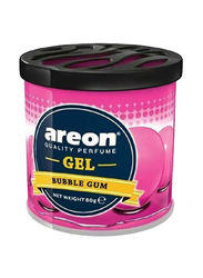 Areon Bubble Gum Gel Car Air Freshener, Pink