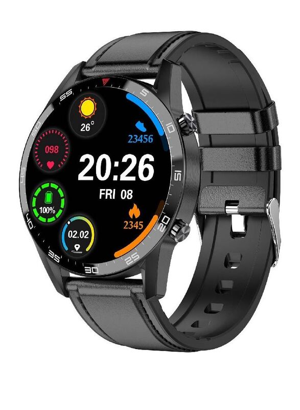 Bluetooth IP68 Waterproof Fitness Tracker With Heart Rate Blood Oxygen Blood Pressure Monitor Smart Watch Black