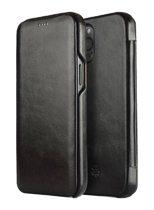 

Generic Apple iPhone 11 Pro Leather Folio Flip Mobile Phone Case Cover, Black