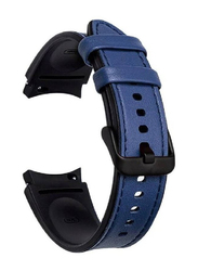 Leather Replacement Band for Samsung Galaxy Watch 4, Blue