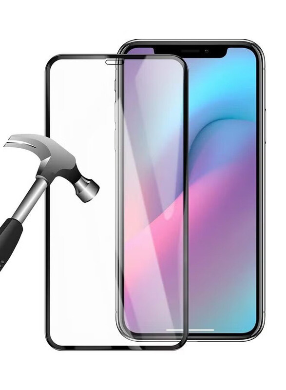 

ICS Apple iPhone 11 Tempered Glass Screen Protector, Clear/Black