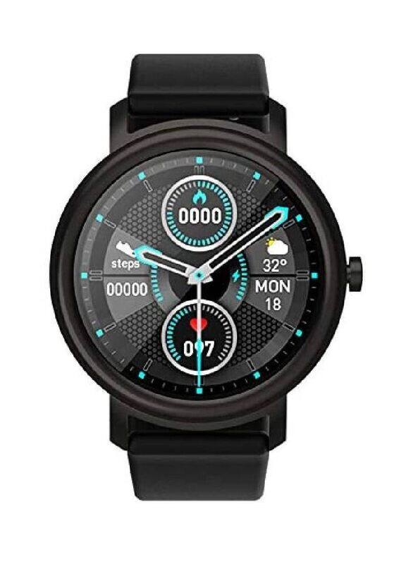 

Hyx IP68 Waterproof Smartwatch with Sleep Monitor Step Counter Touch Screen Fitness Watch For Women and Men Black