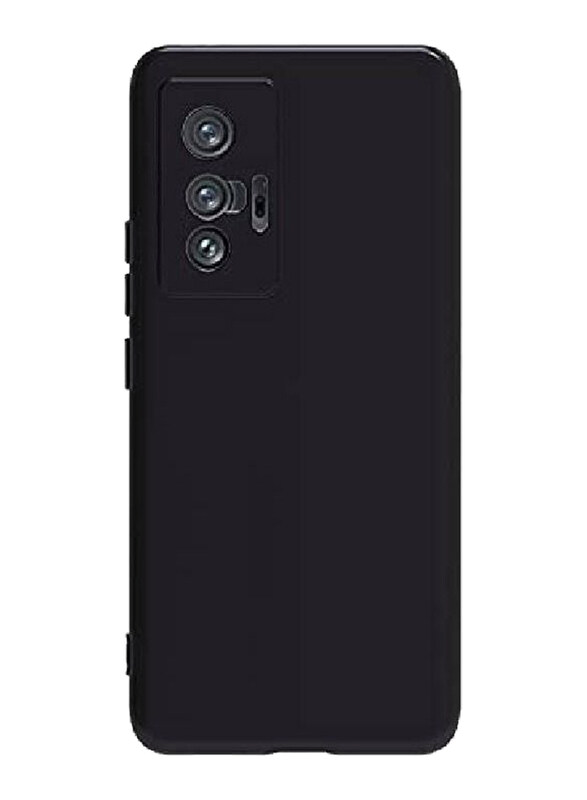 

Generic Vivo X70 Protective Soft Silicone Bumper Mobile Phone Case Cover, Black