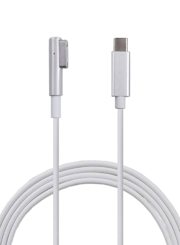 USB C to Magnetic Charging Cable for Apple MacBook Air Pro L-Tip, 60W, White