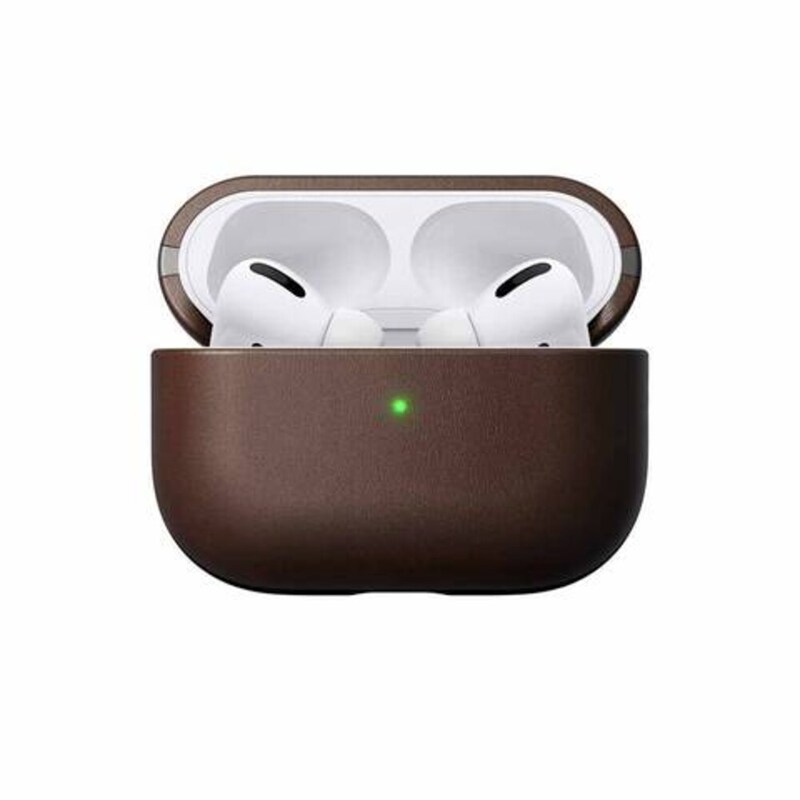 Apple Airpods Pro Leather Protective Case Cover, Dark Brown