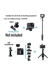 Extendable Selfie Stick Tripod with Wireless Remote Shutter for Apple iPhone 12, 11 Pro, Xs, Max, Xr, X, 8 Plus, 7, Samsung Galaxy S20, S10 Mobile Phones, Black