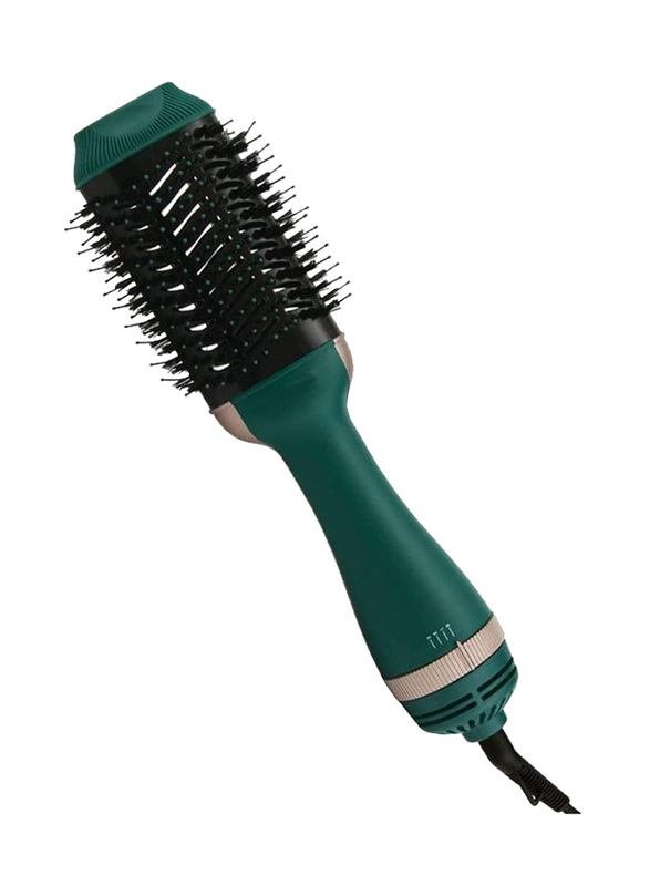 Arabest Professional Hot Air Styler One Step Hair Dryer Brush Comb, Green/Black