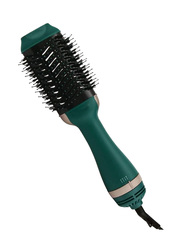 Arabest Professional Hot Air Styler One Step Hair Dryer Brush Comb, Green/Black