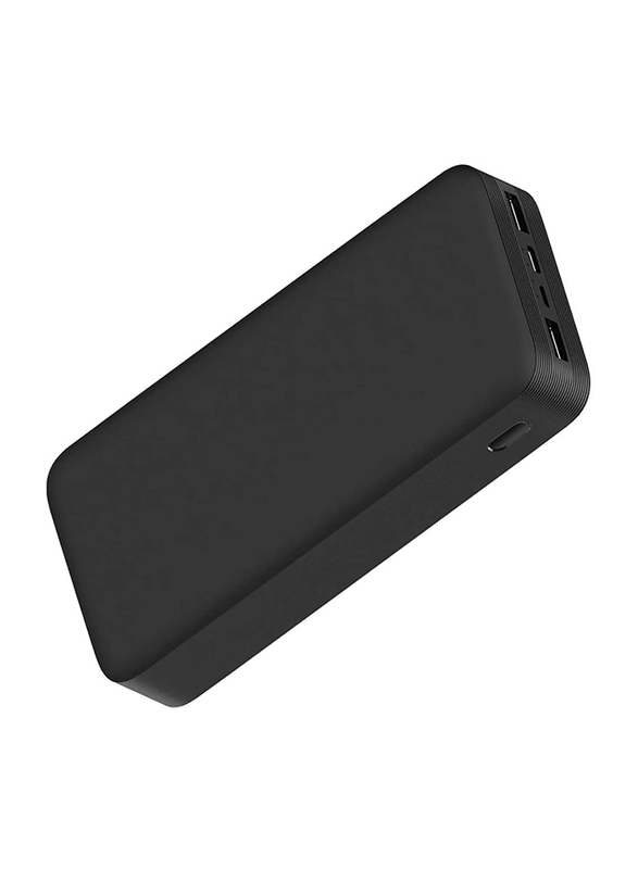 Gennext 20000mAh Dual USB Fast Charge Power Bank, Black