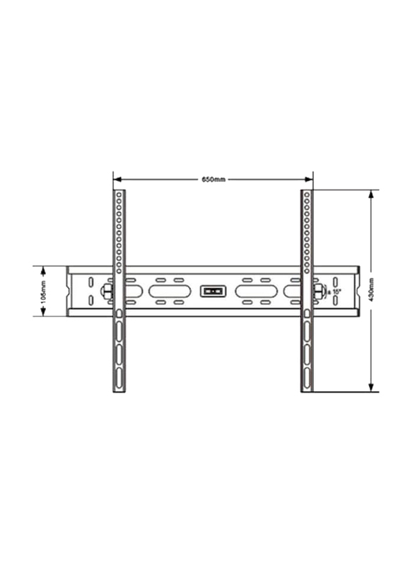 Skill Tech Tilt TV Wall Mount for 32 to 70-inch TVs, SH 60T, Black