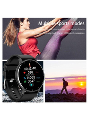 Touch Screen Smartwatch for Android/iOS Phones with Heart Rate Monitor &, Fitness Tracker, Black