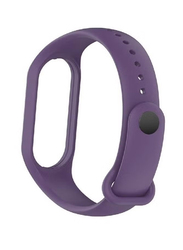 Replacement Silicone Wristband Waterproof Bracelet Strap For Xiaomi Mi Band 7, Purple