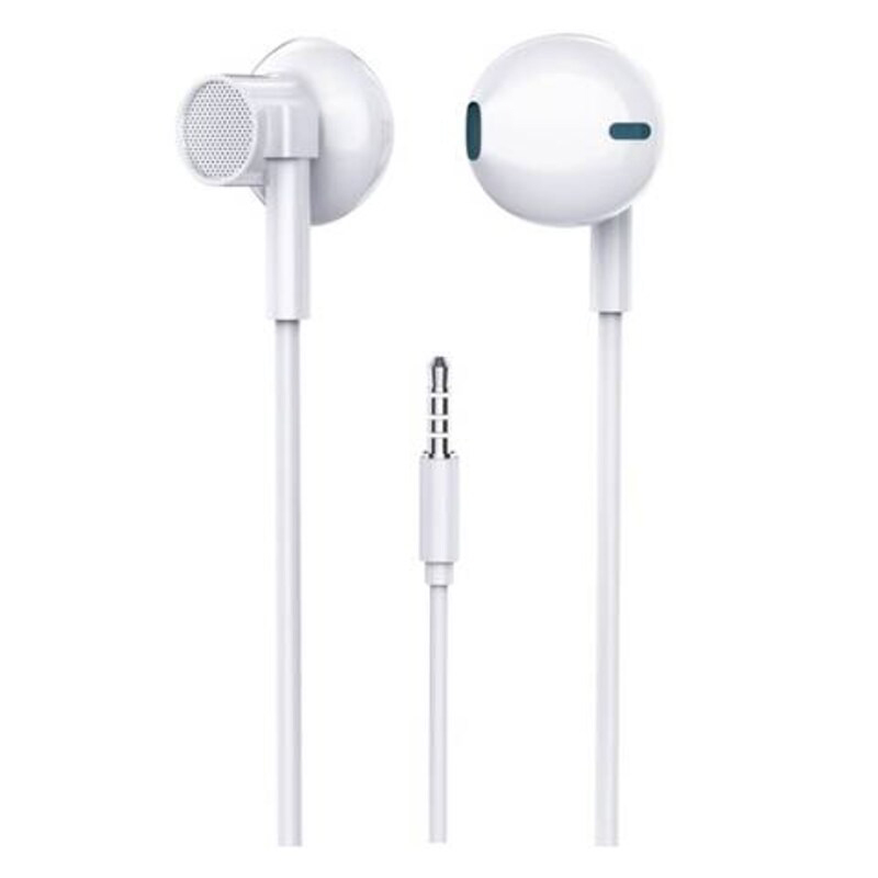 Rebenuo HiFi Stereo 3.5mm Jack In-Ear Earphones with Mic, White