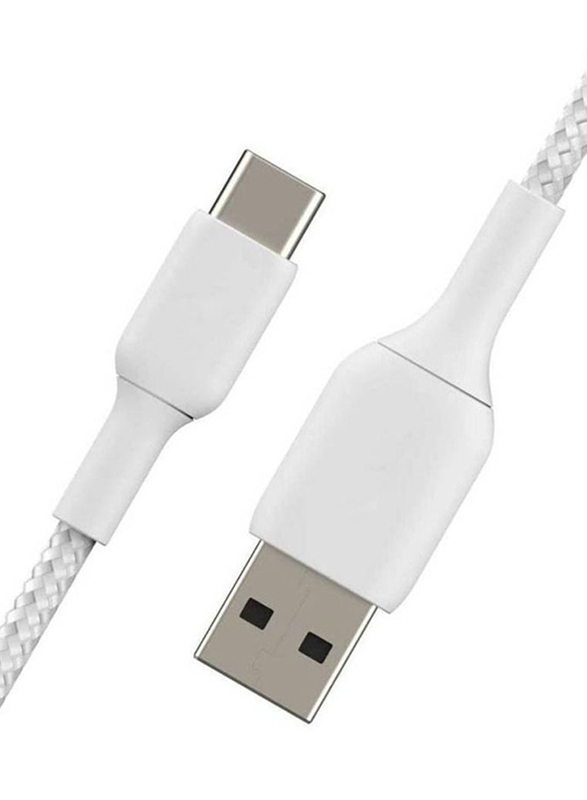 USB Type-C Data Cable, Fast Charging USB Type A to USB Type-C for Smartphones/Tablets, White