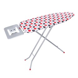 Foldable Turkey Ironing Board with Heat Resistant Cover & Steam Iron Rest, Multicolour