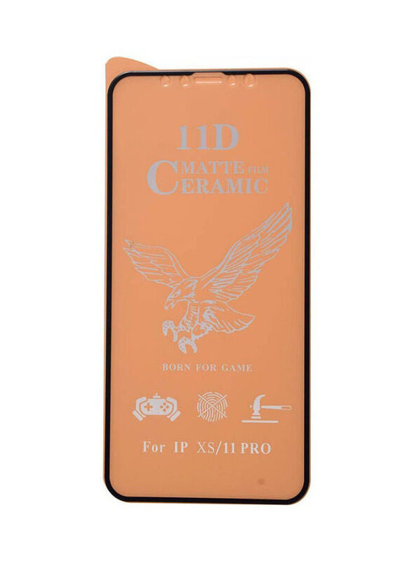 

Generic Apple iPhone 11 Pro Clear Ceramic Matte Screen Protector, Clear/Black