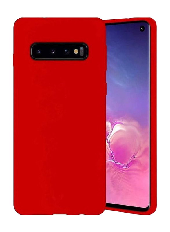 Samsung Galaxy S10 5G Soft Silicone Protective Mobile Phone Case Cover, Red