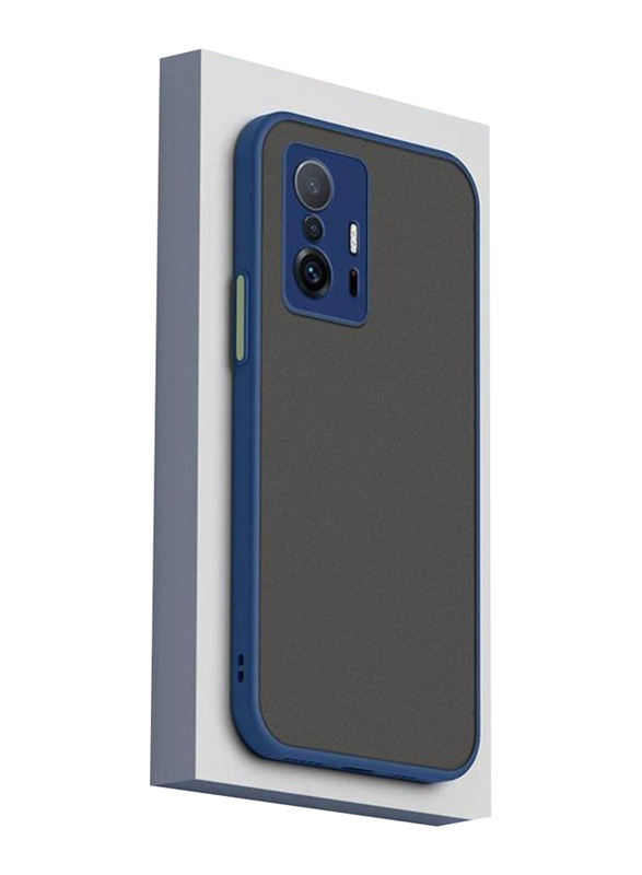 Mi 11T Pro 5G Matte Back Soft Bumper Hybrid Protective Mobile Phone Case Cover, Blue