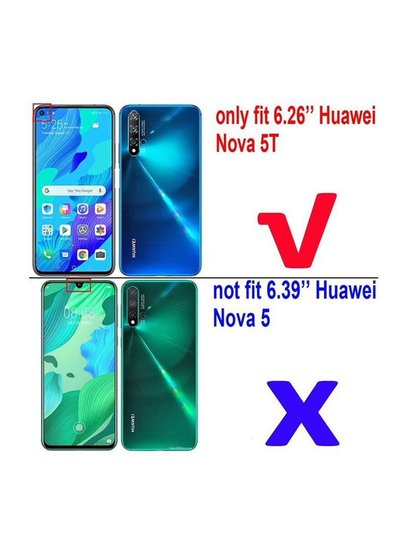 ICS Huawei Nova 5T Protective Glass Screen Tempered Glass Screen Protector, Clear