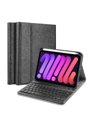 Dux Ducis Protective Wireless Bluetooth Detachable English Keyboard Cover With Pencil Holder, Black