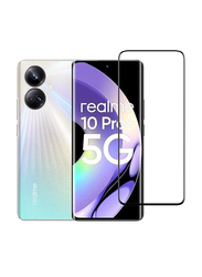 HYX Realme 10 Pro+ 5G 9H Hardness Full Glue HD Clarity Bubble Free Tempered Glass Screen Protector, Clear
