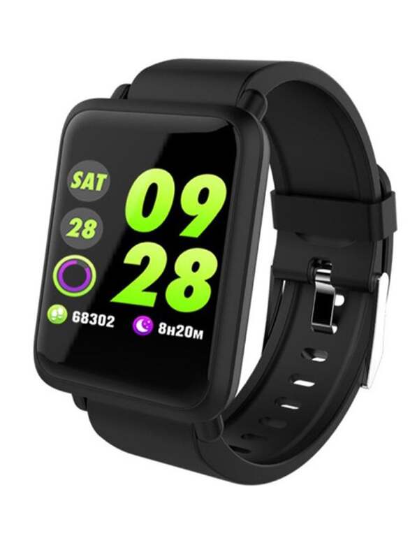 M28 Waterproof Sports Heart Rate Monitor Smartwatch Black