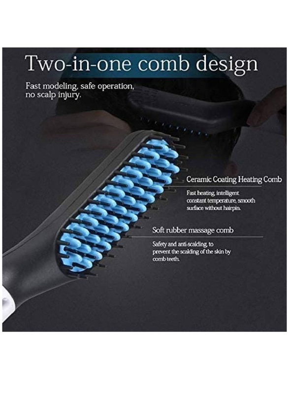 Arabest Professional 30S Fast Heating and Anti-Scald Beard Hair Straightening Comb, Multicolour