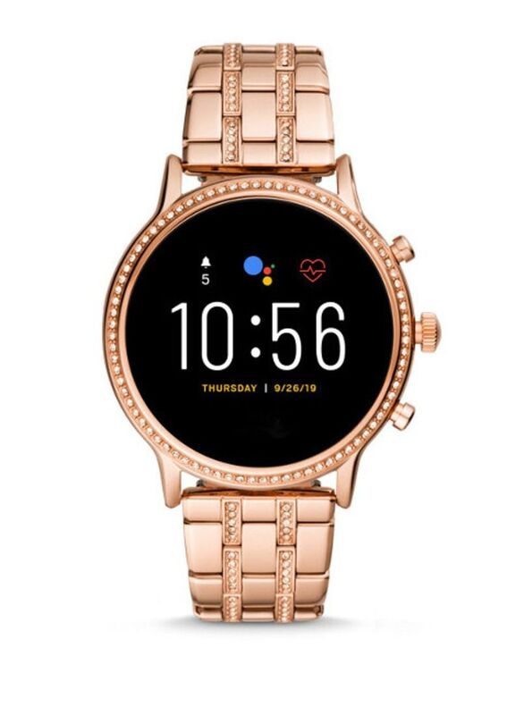 Stainless Steel Bluetooth Calling Long Battery Life Women Smartwatch Rose Gold